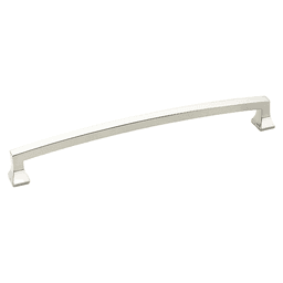 8" Menlo Park Arched Cabinet Pull, Polished Nickel