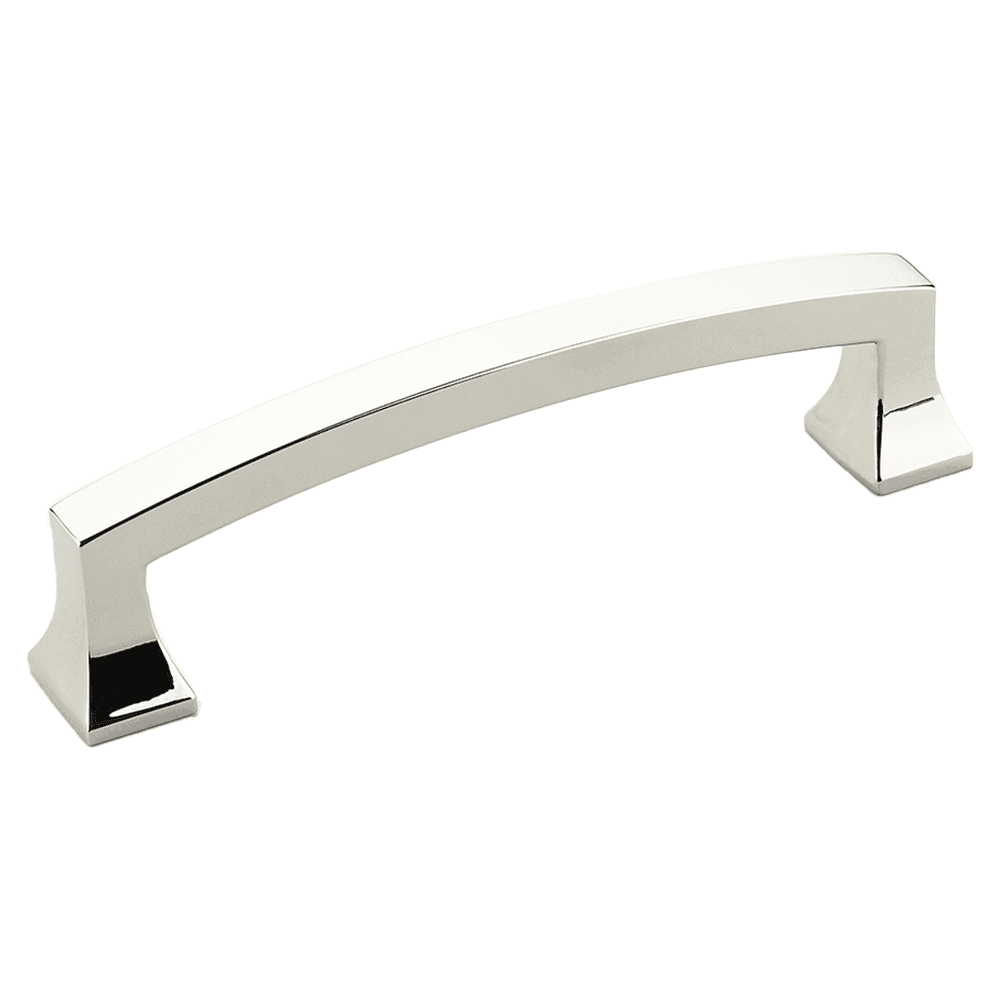 4" Menlo Park Arched Cabinet Pull, Polished Nickel