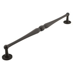 15" Atherton Knurled Footplate Appliance Pull, Oil Rubbed Bronze