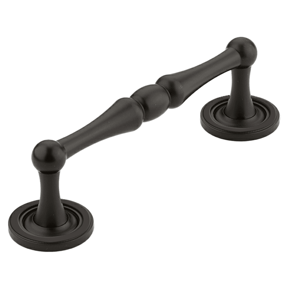 4" Atherton Plain Footplate Cabinet Pull, Oil Rubbed Bronze
