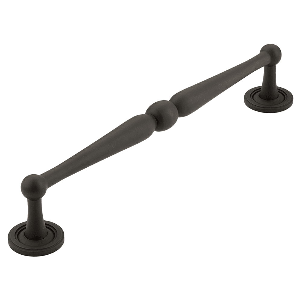 8" Atherton Plain Footplate Cabinet Pull, Oil Rubbed Bronze
