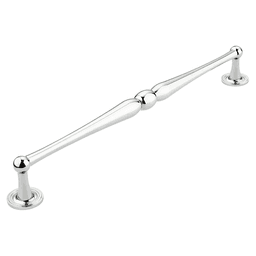15" Atherton Plain Footplate Appliance Pull, Polished Chrome