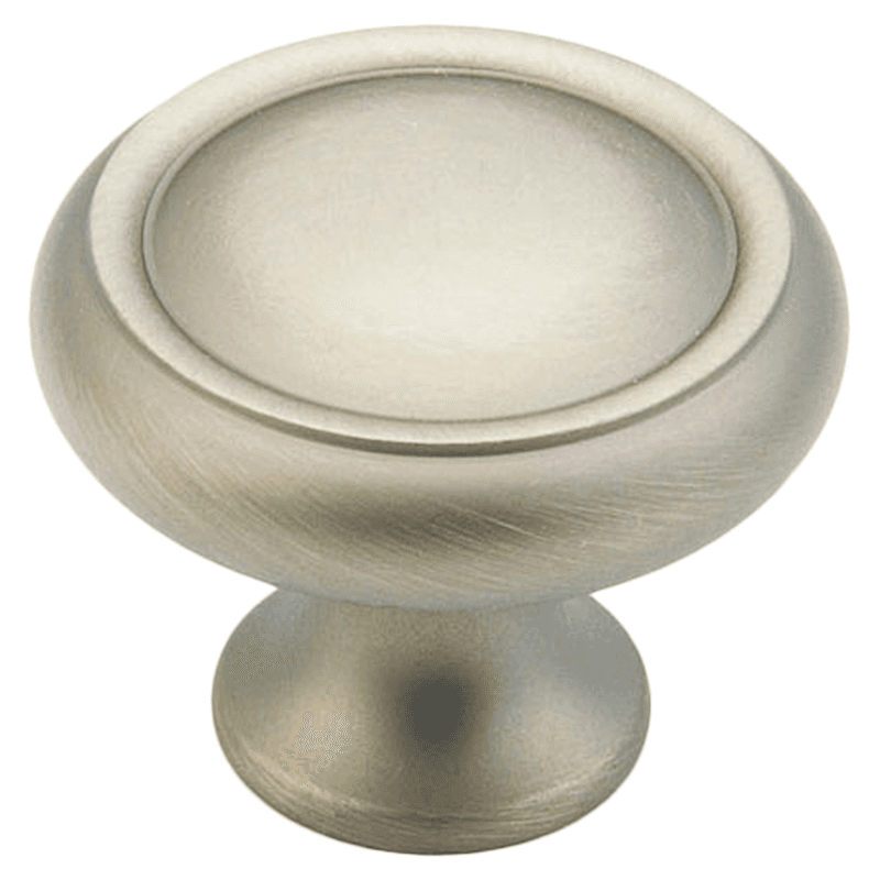 1-1/4" Traditional Round Cabinet Knob, Antique Nickel