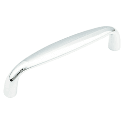 4" Traditional Cabinet Pull, Polished Chrome