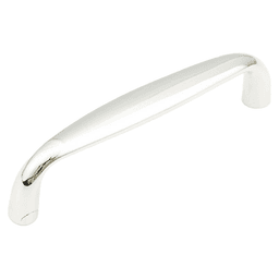 4" Traditional Cabinet Pull, Polished Nickel