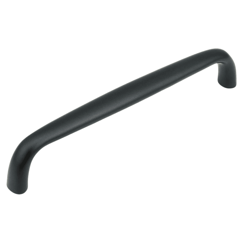 6" Traditional Cabinet Pull, Flat Black