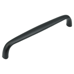 6" Traditional Cabinet Pull, Flat Black
