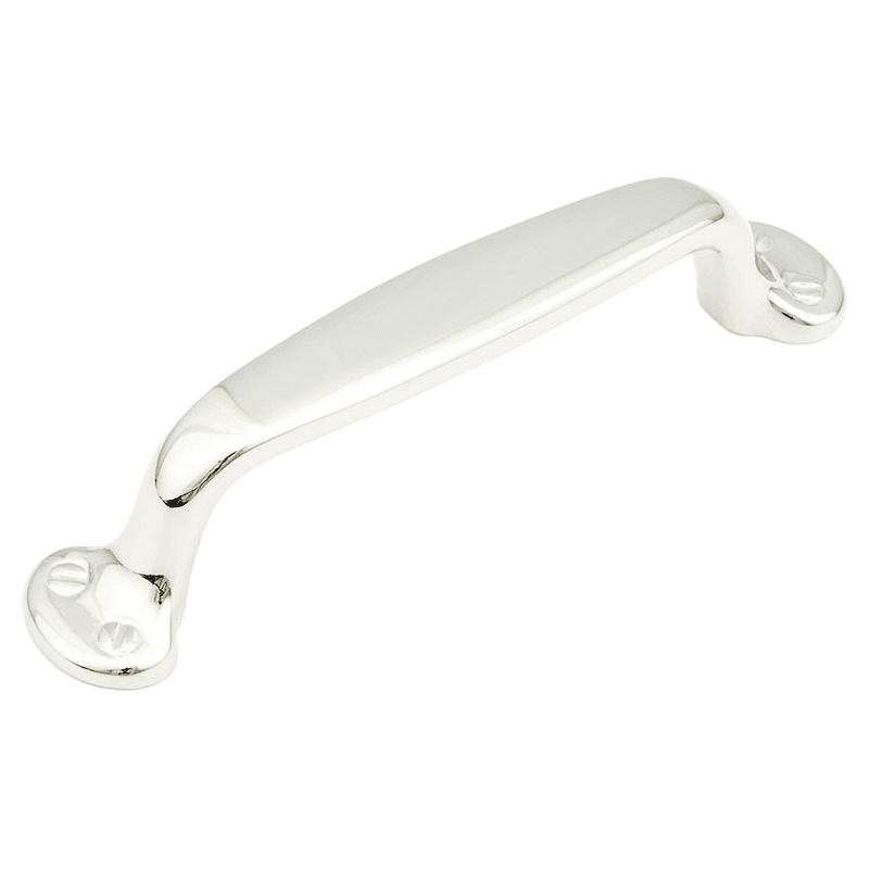 4" Country Cabinet Pull, Polished Nickel