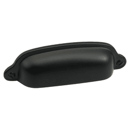 3" Country Cup Pull, Flat Black