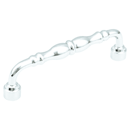 6" Colonial Cabinet Pull, Polished Chrome