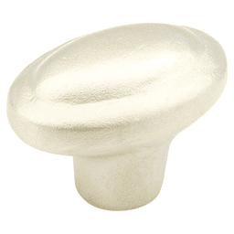 1-7/8" Mountain Oval Cabinet Knob, Antique Silver
