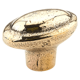 1-7/8" Mountain Oval Cabinet Knob, Natural Bronze