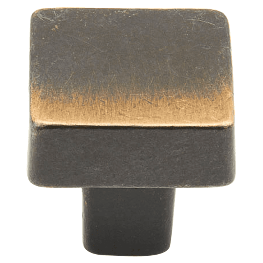 1-1/4" Vinci Square Cabinet Knob, Antique Bronze