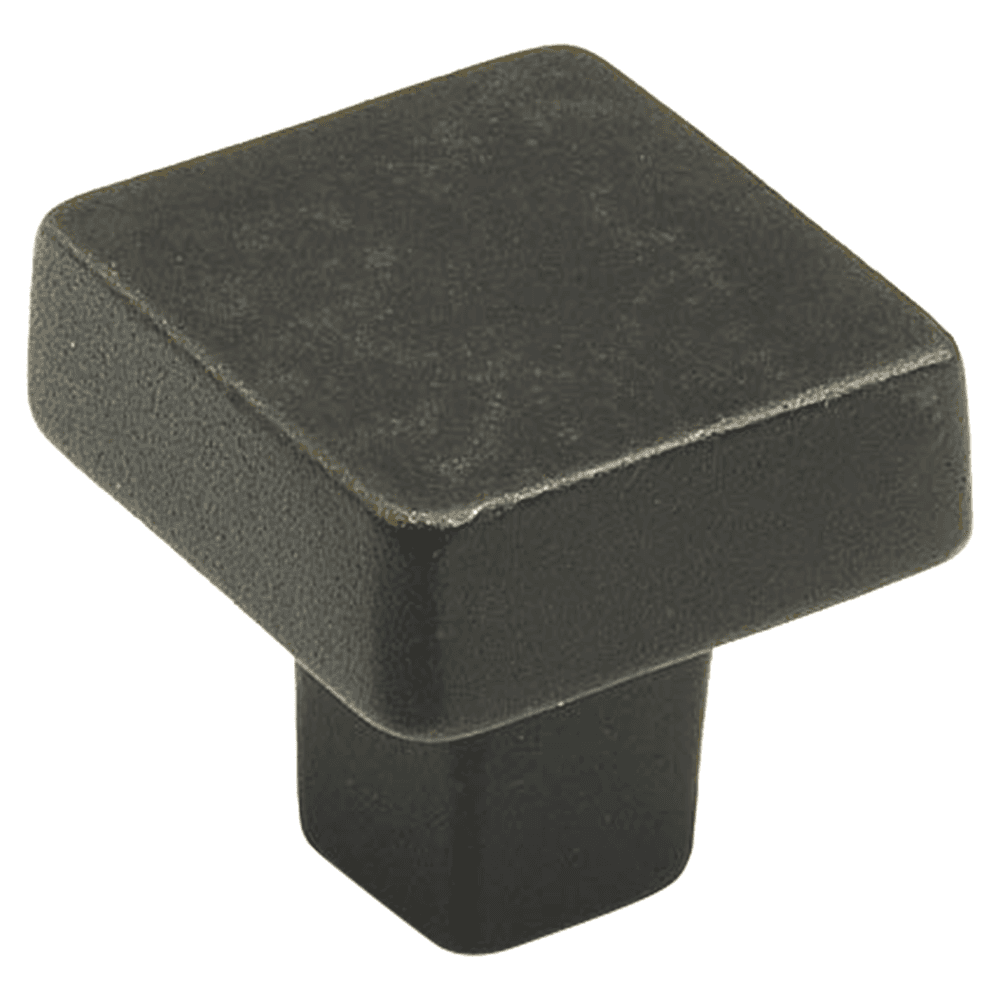 1-1/4" Vinci Square Cabinet Knob, Black Bronze