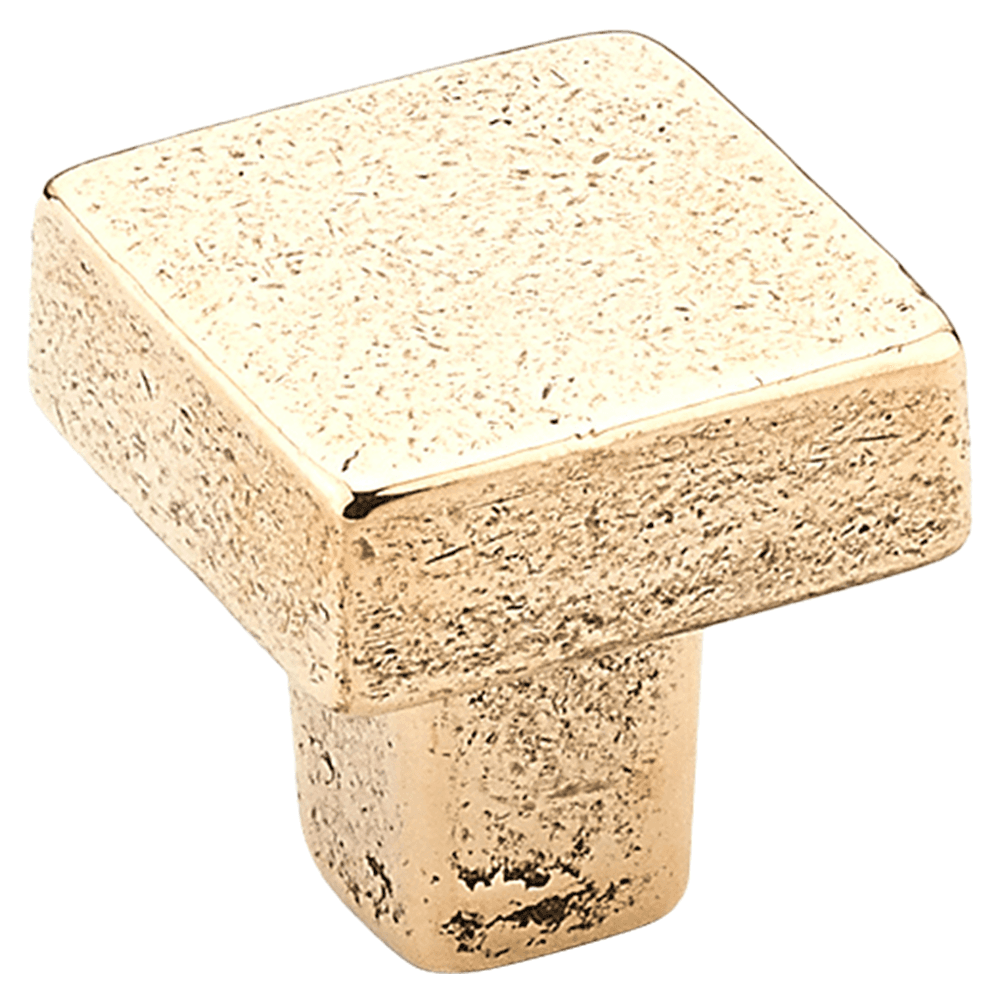 1-1/4" Vinci Square Cabinet Knob, Natural Bronze