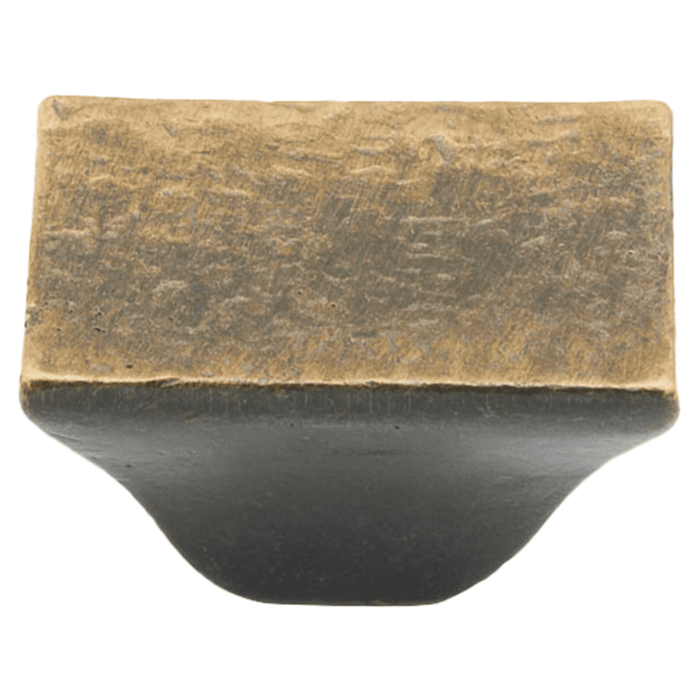 1-1/4" Vinci Rectangle Cabinet Knob, Antique Bronze
