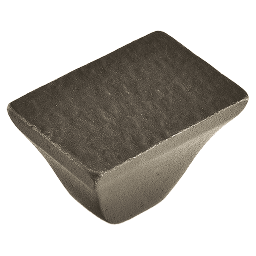1-1/4" Vinci Rectangle Cabinet Knob, Black Bronze