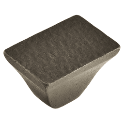1-1/4" Vinci Rectangle Cabinet Knob, Black Bronze