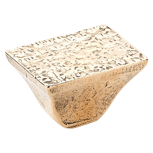 1-1/4" Vinci Rectangle Cabinet Knob, Natural Bronze