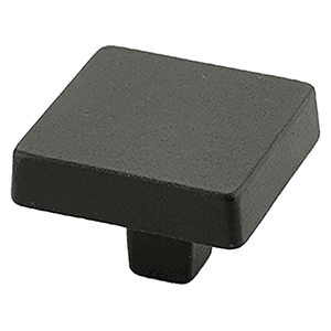 1-3/4" Vinci Square Cabinet Knob, Black Bronze