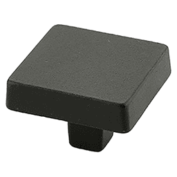 1-3/4" Vinci Square Cabinet Knob, Black Bronze