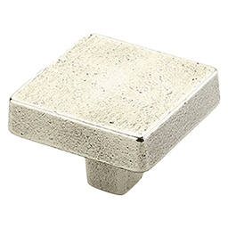 1-3/4" Vinci Square Cabinet Knob, Polished White Bronze