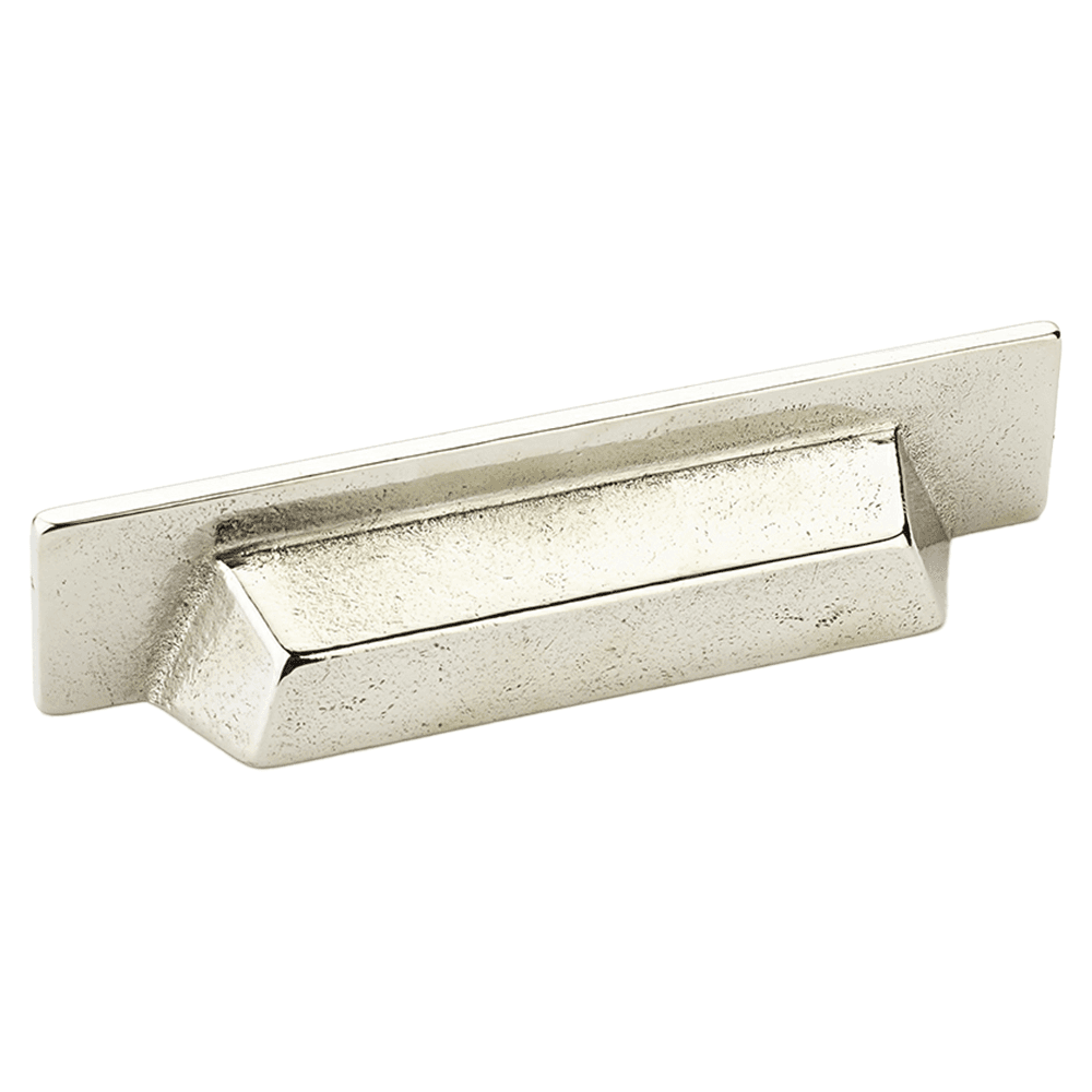 3-3/4" Vinci Cup Pull, Polished White Bronze