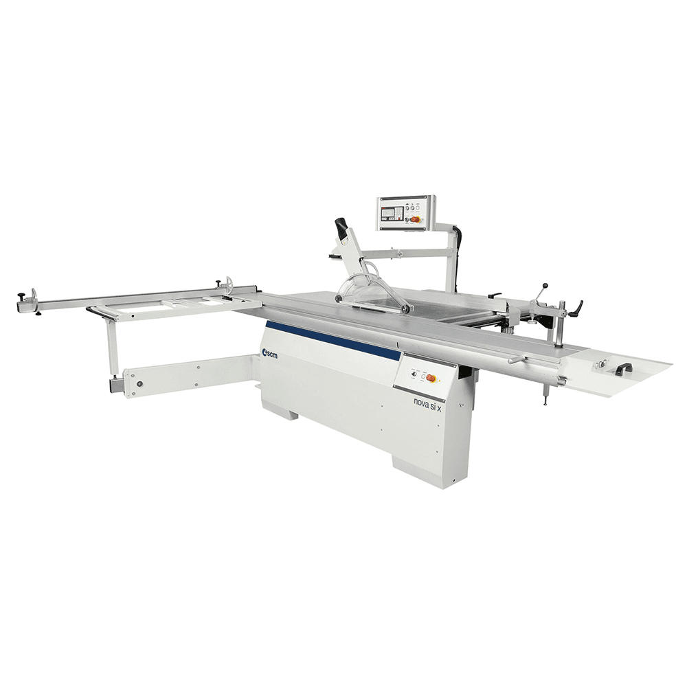 SCM 3-Phase 11Hp 10.5' +/- 46° Programmable Sliding Table Saw w/rip fence on ball screw drive w/encoder *Factory Install Included*