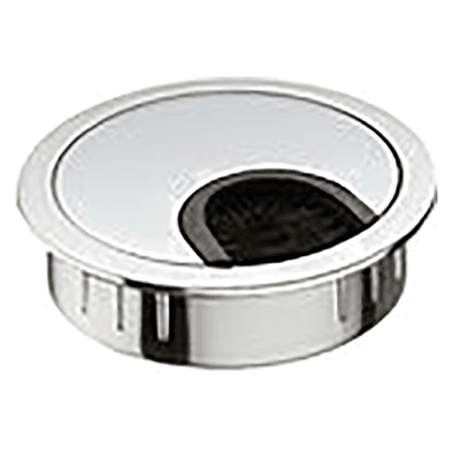 2-7/32" 44398 Series Circular Cable Small Grommet, Polished Chrome