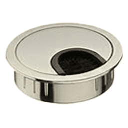 2-7/32" 44398 Series Circular Cable Small Grommet, Satin Nickel