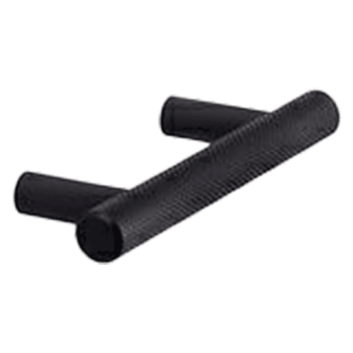 5" 33998 Series Knurled Cabinet Pull, Matte Black