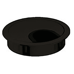 2-5/8" 44398 Series Circular Cable Medium Grommet, Matte Black