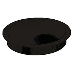 3-1/2" 44398 Series Circular Cable Large Grommet, Matte Black