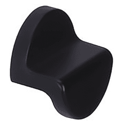 1-1/4" 22766 Series Semi Round Cabinet Knob, Matte Black