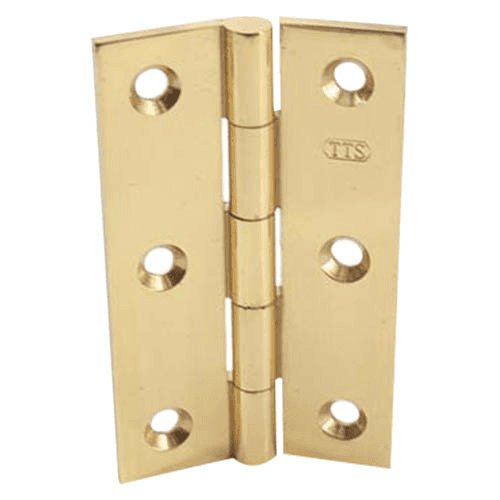 38mm Butt Hinge, Polished Brass