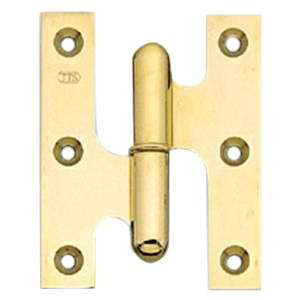 60mm Right-Hand Lift-Off Hinge, Polished Brass