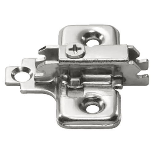 0mm Mounting Plate for 230 Series Hinge, Screw-On, Nickel