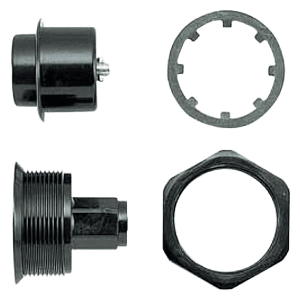 20mm Push Lock Fastener (Large/Flush Type), Black