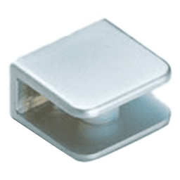 2880 Glass Shelf Support, Matte Chrome