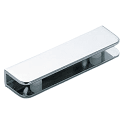 2881 Glass Shelf Support, Matte Chrome