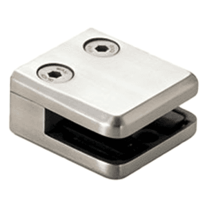 Mini Glass Clamp, Matte Chrome
