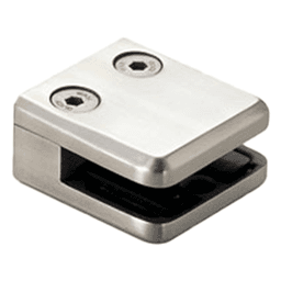 Mini Glass Clamp, Matte Chrome