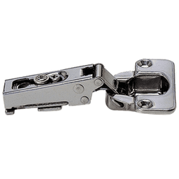 100° Opening Standard Euro Hinge, 45mm Boring Pattern, Free-Swinging, 19mm Overlay, Stainless Steel, Screw-On