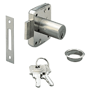 18mm Deadbolt Cylinder Lock, Keyed Alike/Keyed Different, Nickel, 24mm Cylinder Length