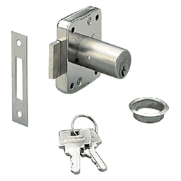 18mm Deadbolt Cylinder Lock, Keyed Alike/Keyed Different, Nickel, 24mm Cylinder Length