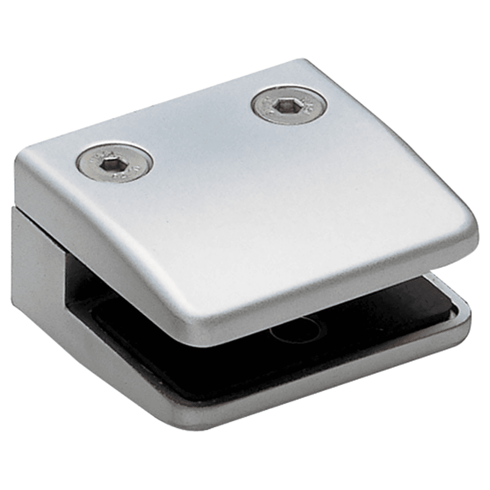 4805 Glass Clamp, Matte Chrome
