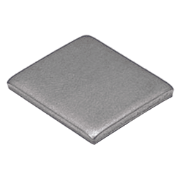 13/16" Safety Plate, Plain Stainless Steel