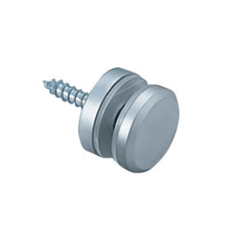 4872 30mm Glass Standoff with Round Face Plate, Matte Chrome