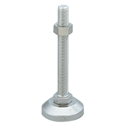 130mm x 60mm Leveling Glide, Plain Stainless Steel