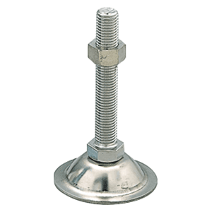 172mm x 55mm Leveling Glide, Polished Stainless Steel